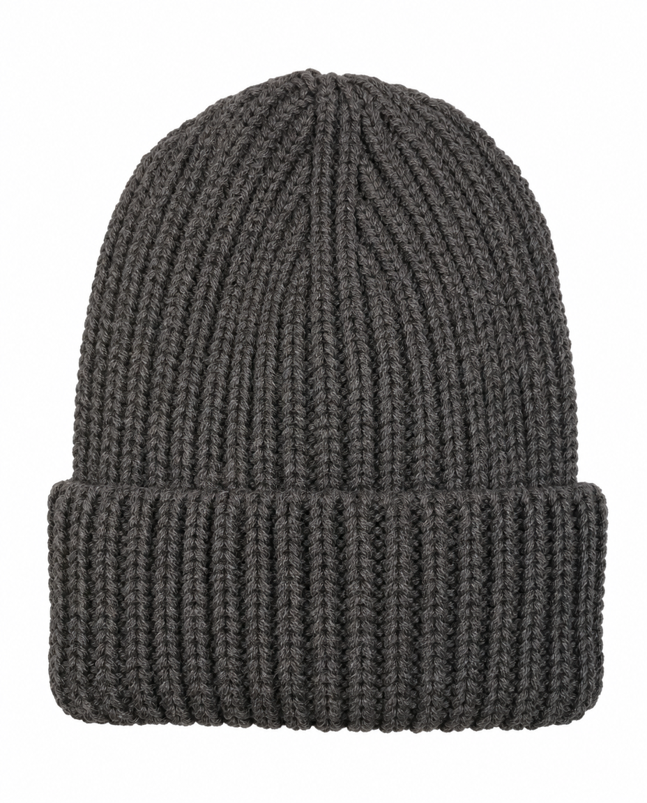 Pro Climate Mens Turn Up Chunky Knit Beanie Hat