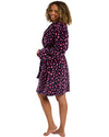 Indigo Sky Womens Bright Animal Fleece Robe