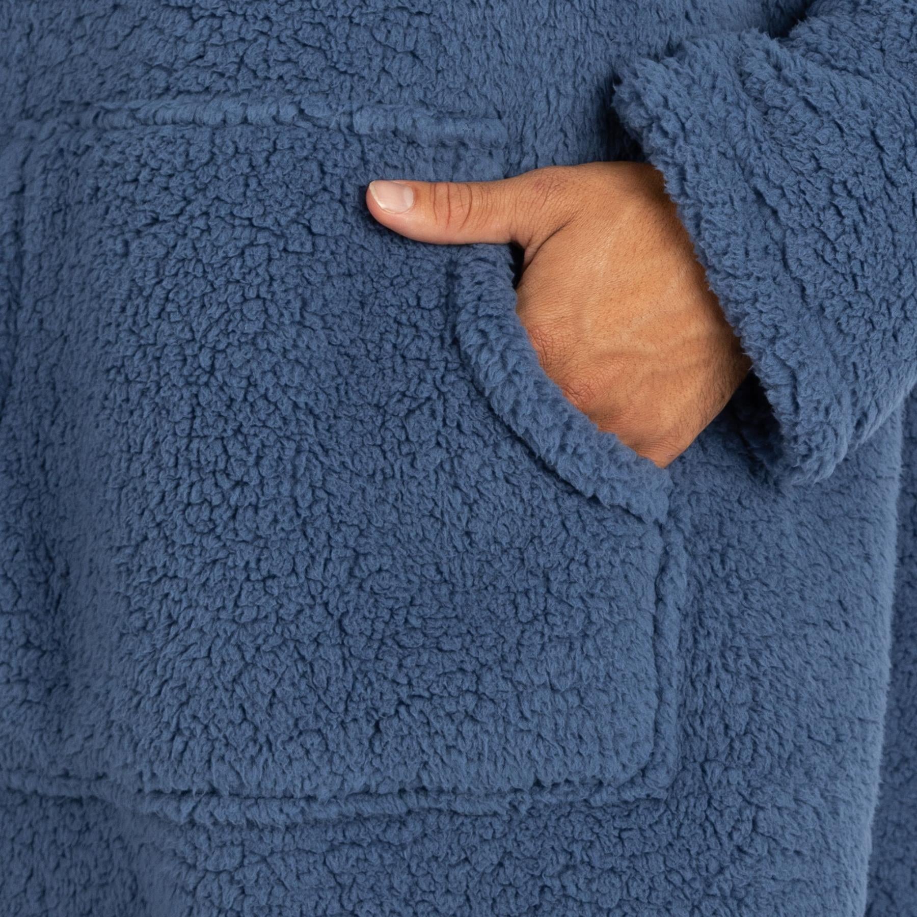 Huggable Mens Borg Fleece Oversized Hoodie