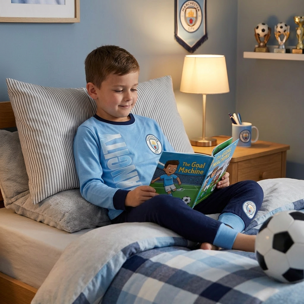 Man City Boys Football Pyjamas
