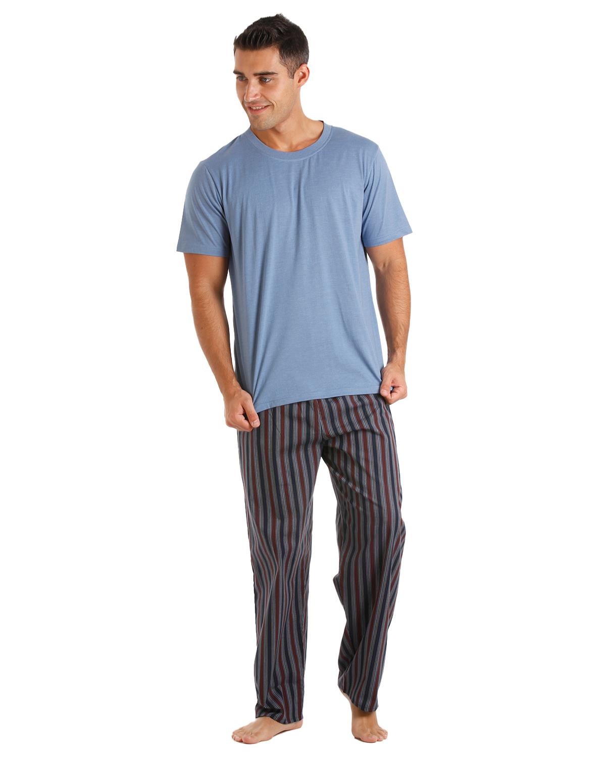 Haigman Mens Cotton Rich Short Sleeve Pyjamas
