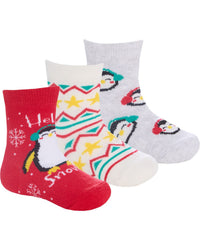 6 Pairs Family Christmas Cotton Rich Socks