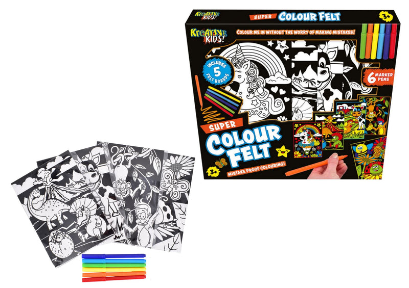 Kreative Kids Colour Felt Arts and Crafts : Kit Age 3+