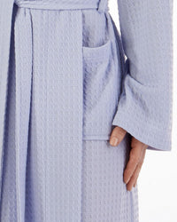 Slenderella Womens Shawl Collar Waffle Dressing Gown