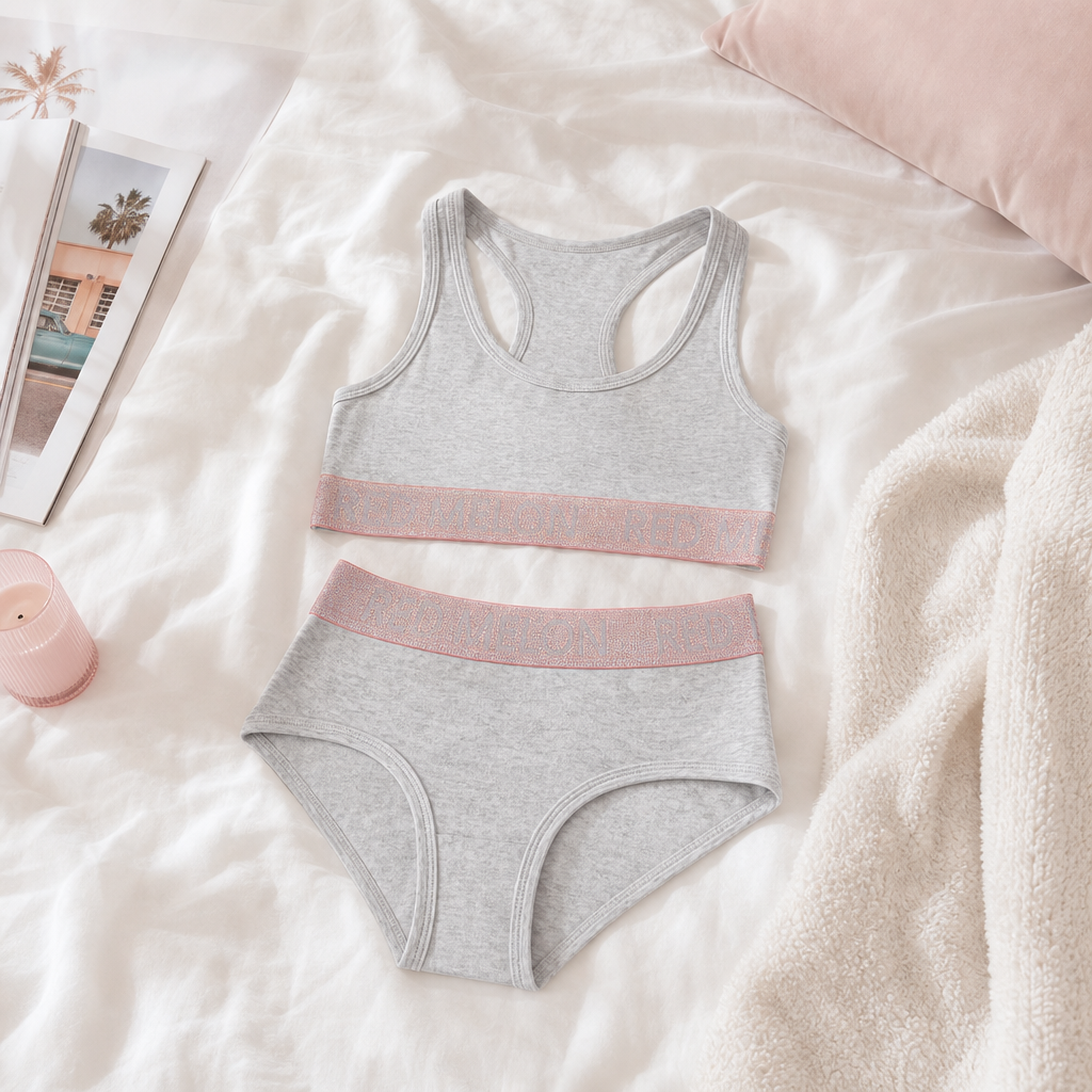 Girls Crop Top and Knicker Set