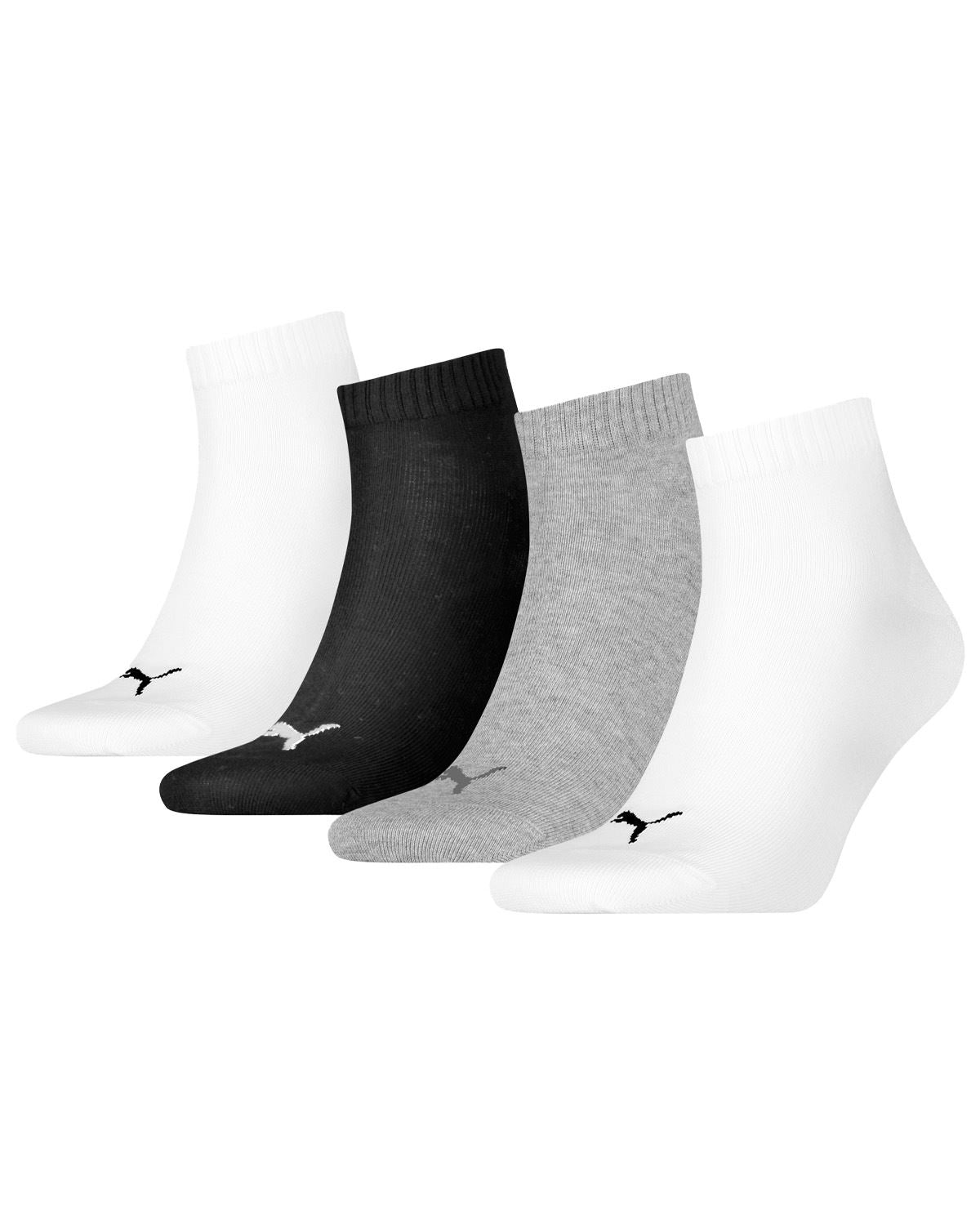Puma Unisex 4 Pack Quarter Socks