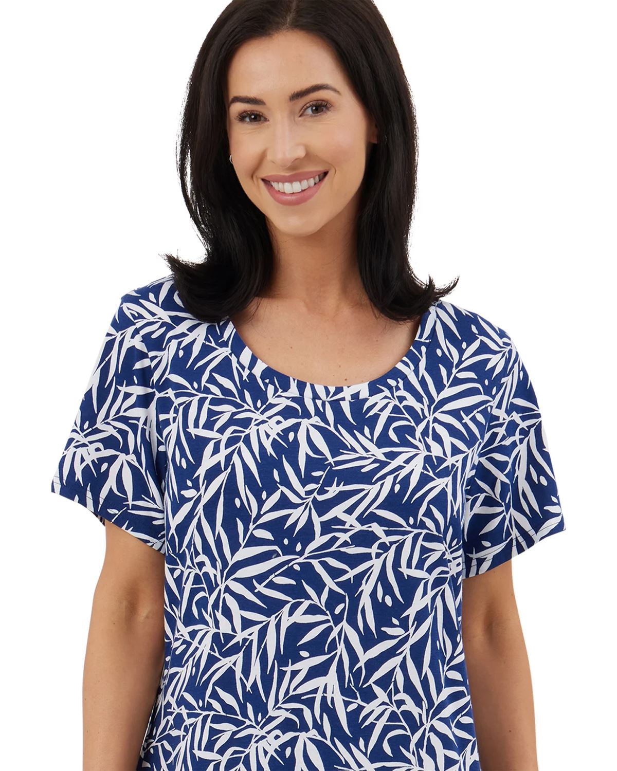 Indigo Sky Womens Bamboo Print Nightie