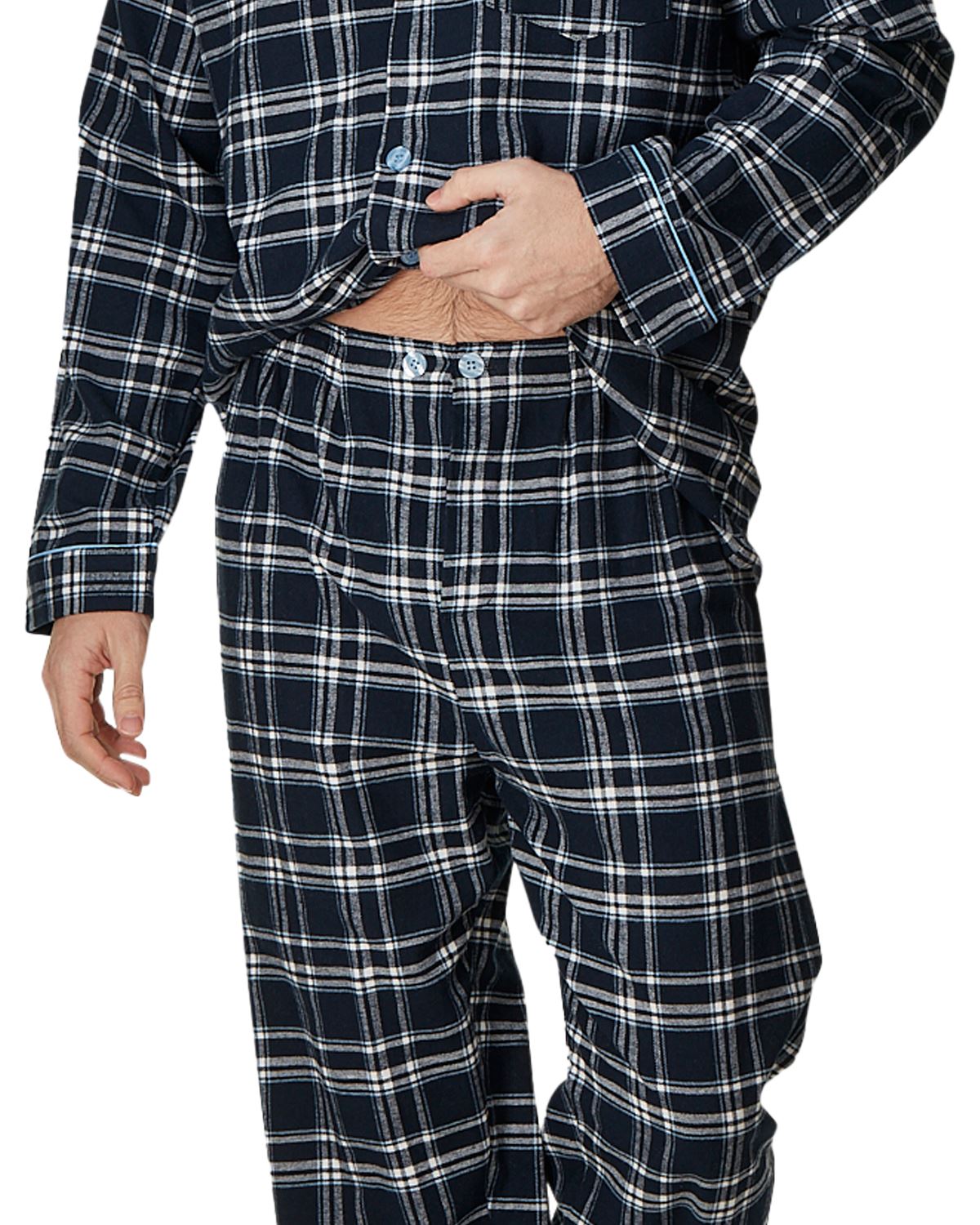 Haigman Mens Brushed 100% Cotton Pyjamas