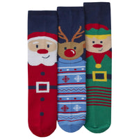 6 Pairs Family Christmas Cotton Rich Socks