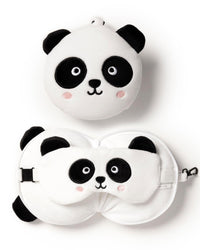 Relaxeazzz Panda Plush Travel Pillow & Eye Mask