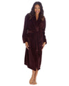 Slumber Hut Womens Flannel Fleece Hooded Dressing Gown