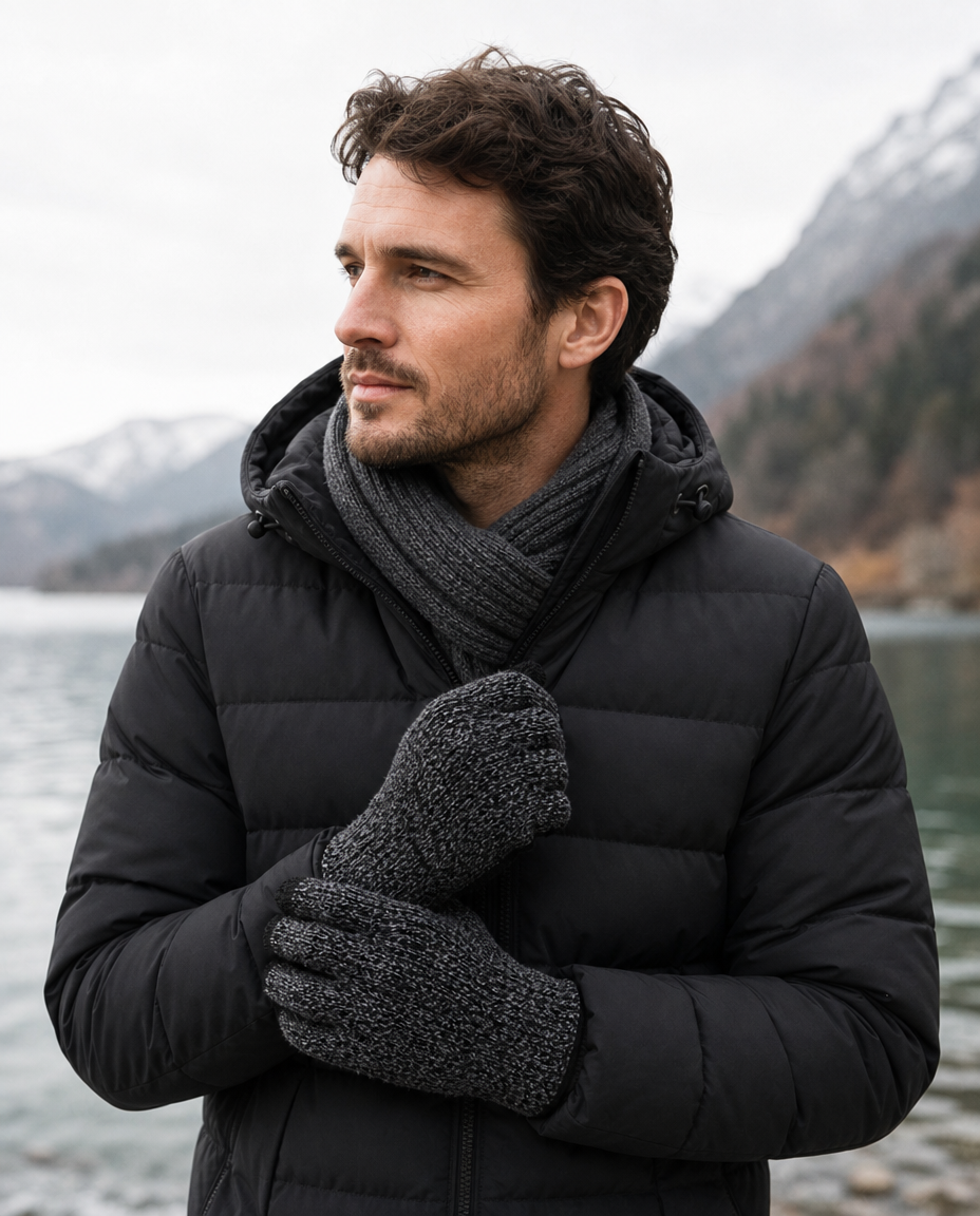 Pro Climate Mens Knitted Touch Screen Gloves