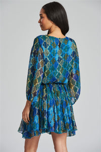 South Beach Womens Metallic Mini Dress