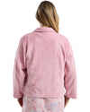 Marlon Womens Swirl Fleece Button Bedjacket