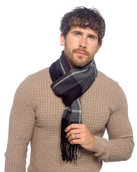 Tom Franks Mens Tassel Scarf