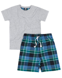 Cargo Bay Boys Check Short Pyjamas