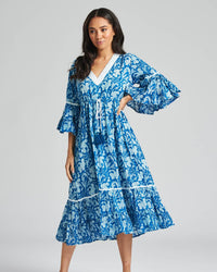South Dress Womens Frilly Cotton Summer Dress