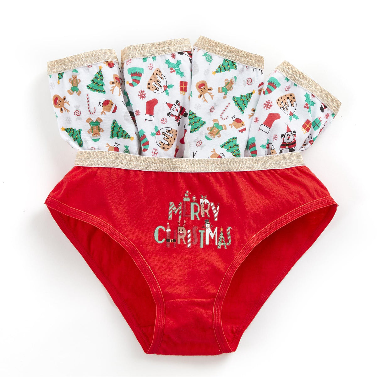 Girls 15 Pairs Multipack Cotton Knickers