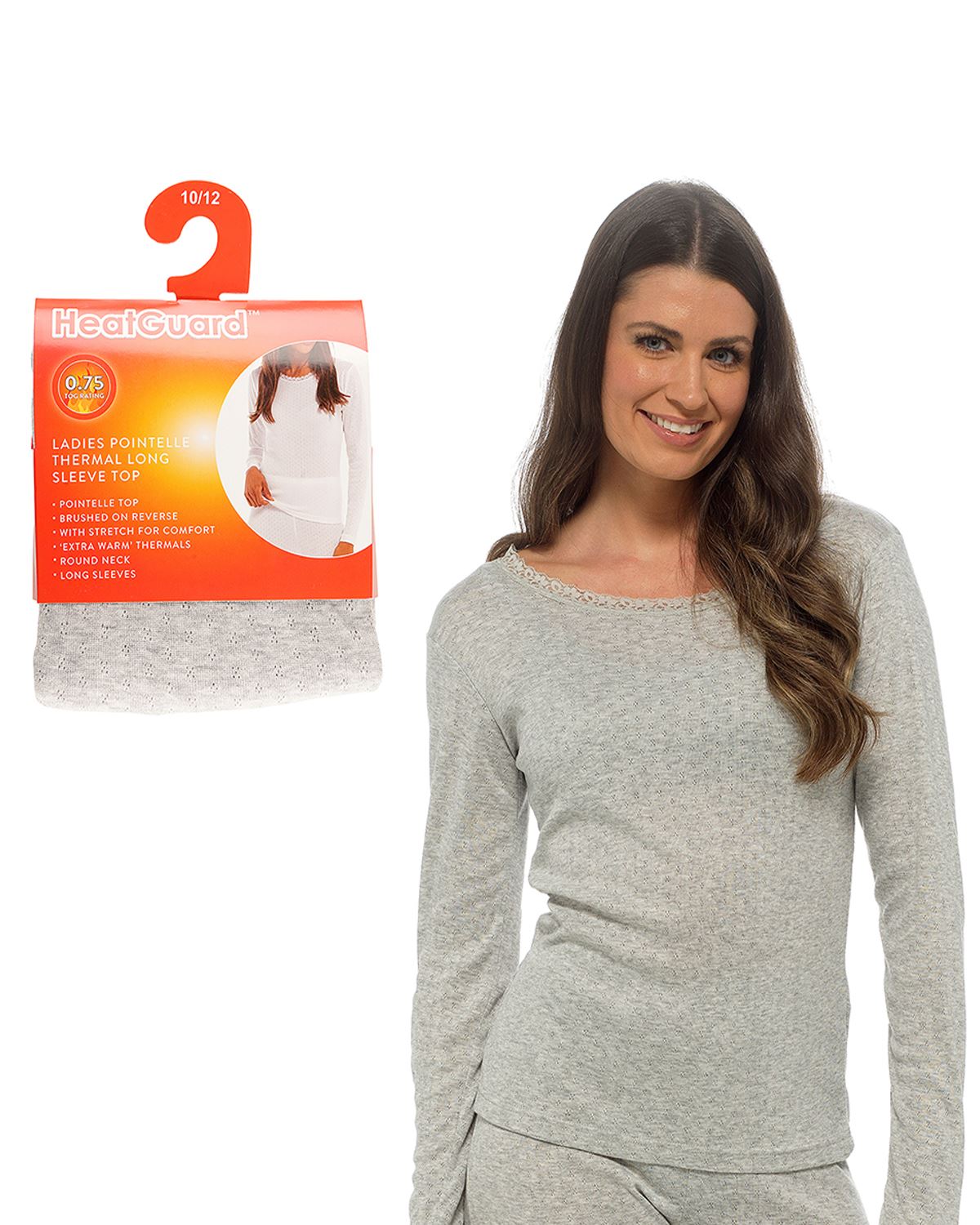 Heatguard Womens Pointelle Thermals - 2 Pack