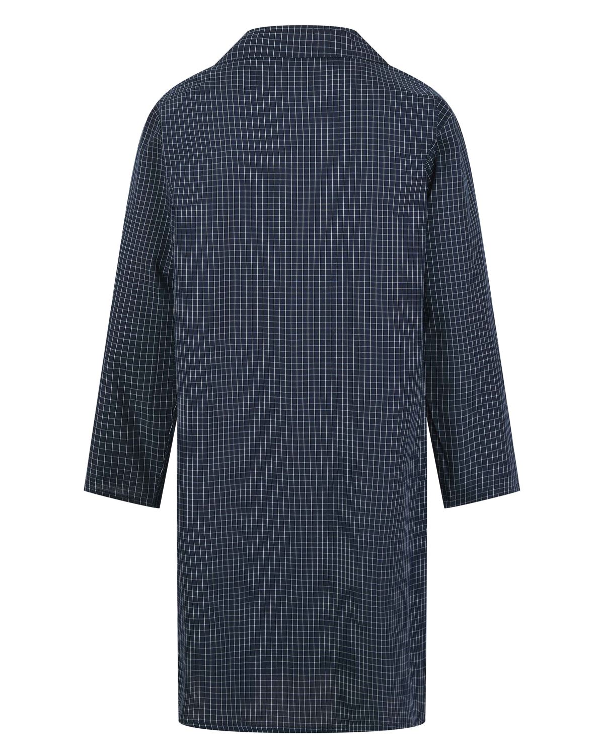Walker Reid Mens Check 42" Button Down Nightshirt