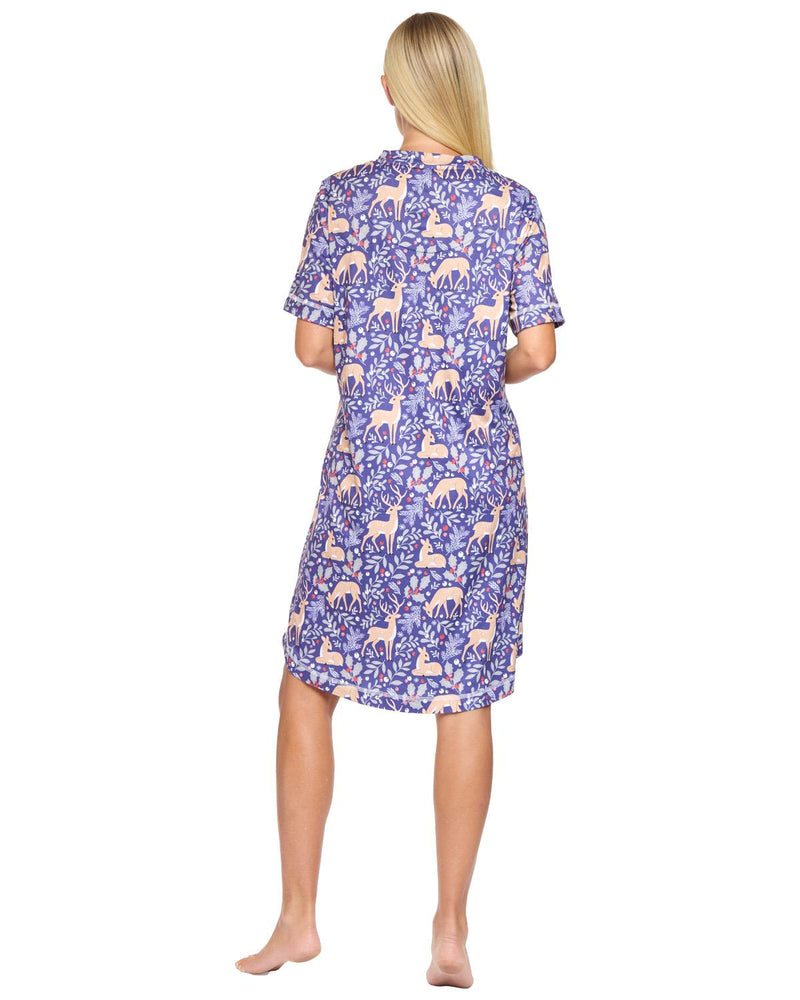 La Marquise Womens 'Cosy Wonders' Short Sleeve Nightie