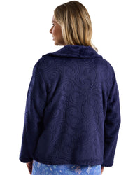 Marlon Womens Swirl Fleece Zip Bedjacket