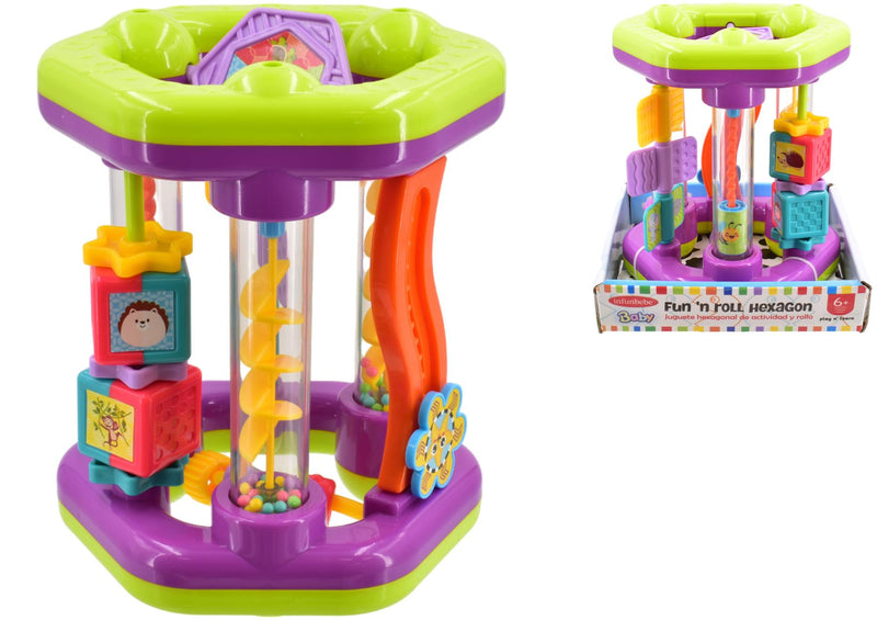 Fun 'n Roll Hexagon Toy Sensory & Learning Activity for Babies 6+ Months