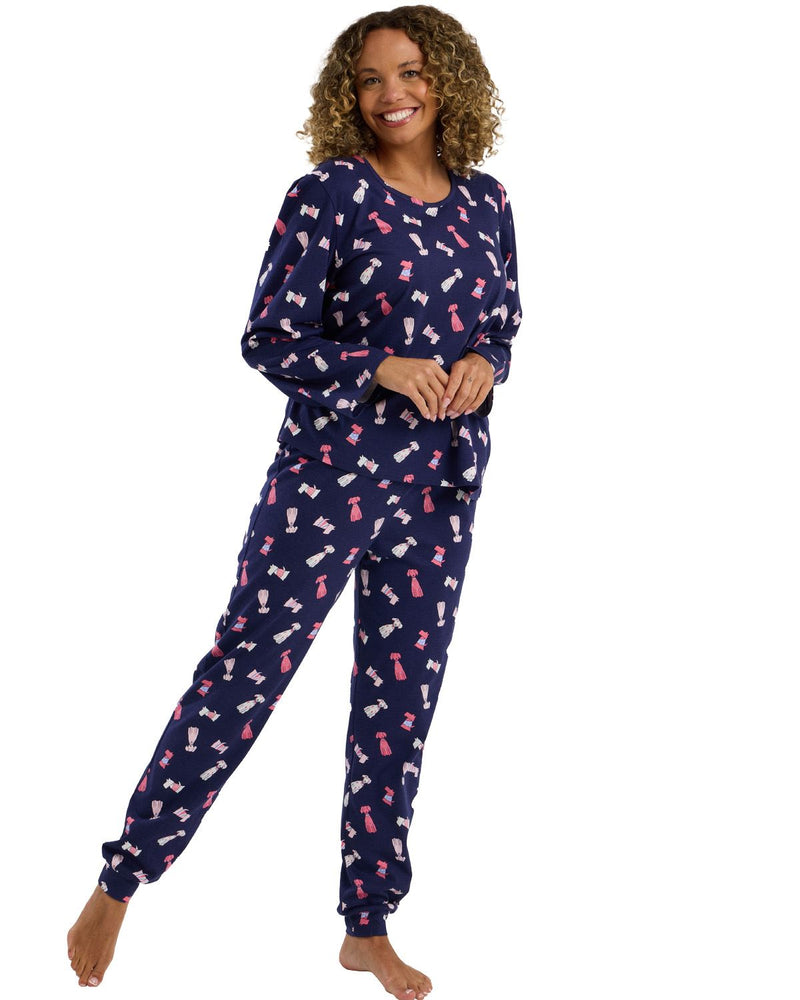 Indigo Sky Womens Cute Dog Cotton Pyjama
