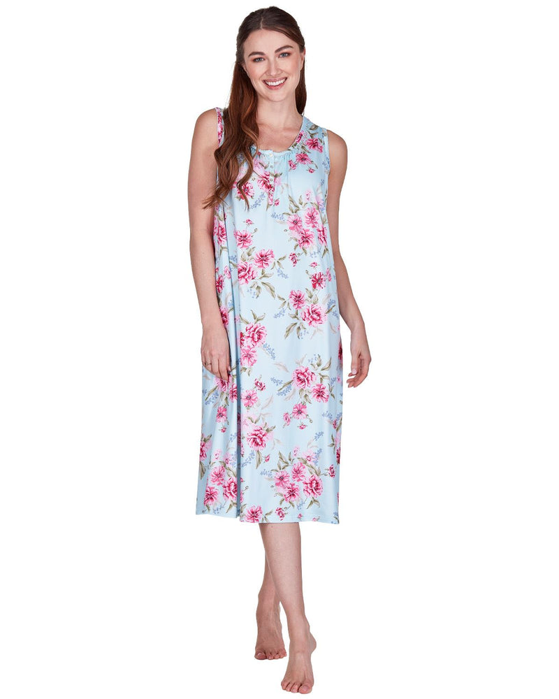 La Marquise Womens 'Pink Rose' Sleeveless Nightie