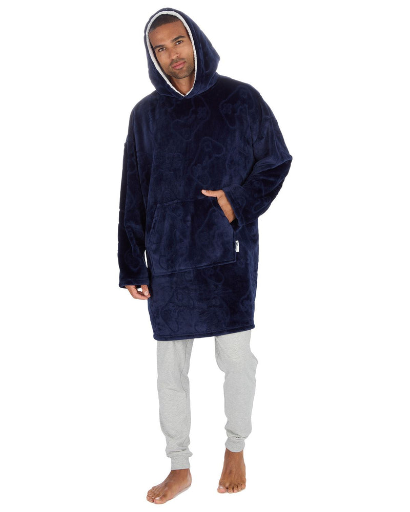 Huggable Mens Embossed Gaming Hoodie