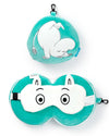 Relaxeazzz Moomin Plush Travel Pillow & Eye Mask