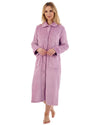 Slenderella Womens 46" Mini Waffle Button Dressing Gown