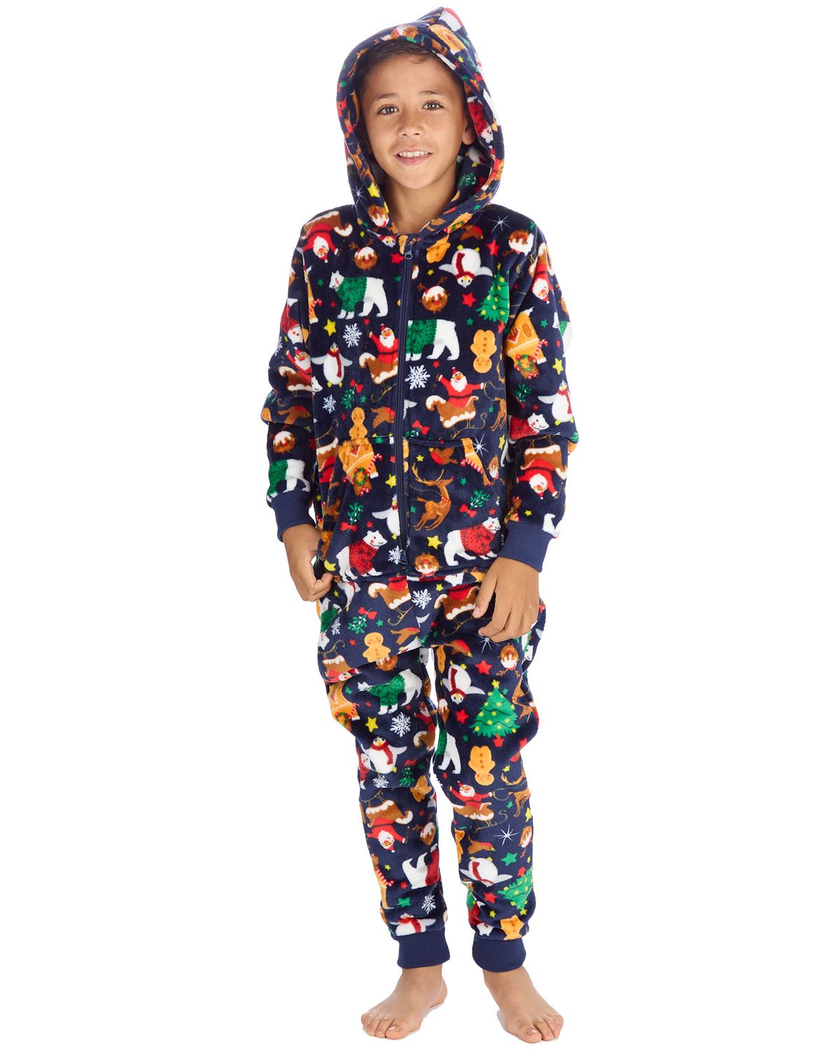 Huggable Matching Family Fleece Christmas Onesies