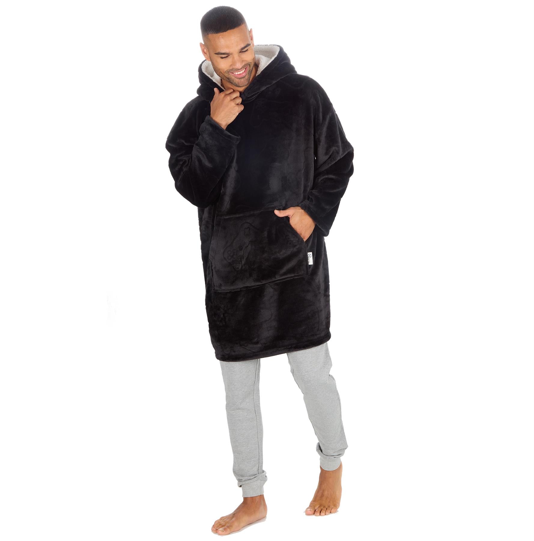 Huggable Mens Embossed Gaming Hoodie