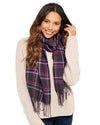 Womens Check Plaid Winter Tartan Scarf