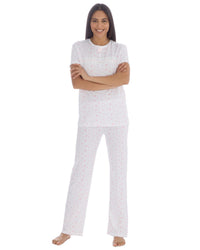 Cottonique Womens Cotton Floral Pyjama Set