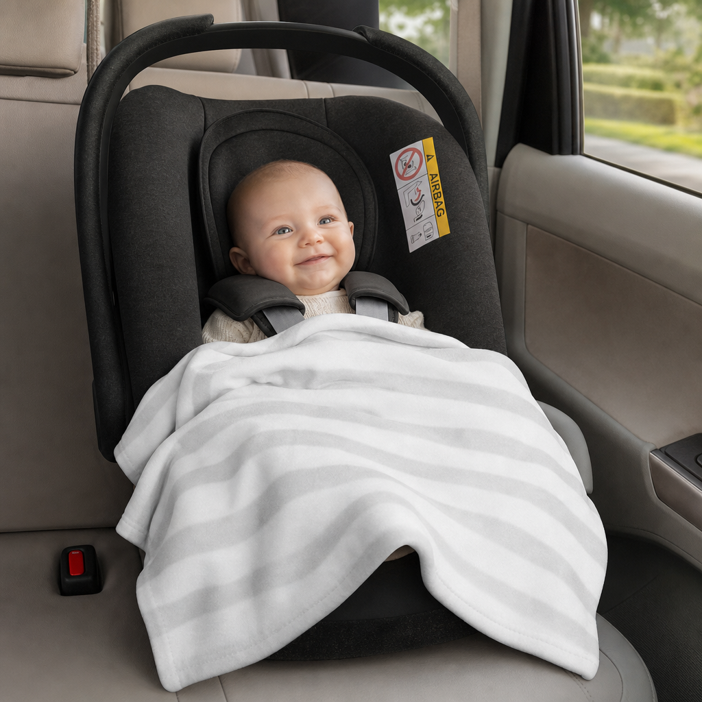 QT Baby 3 Pack Fleece Blanket Set