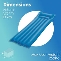 Bestway Inflatable Pool Float Air Bed Lilo with Pillow