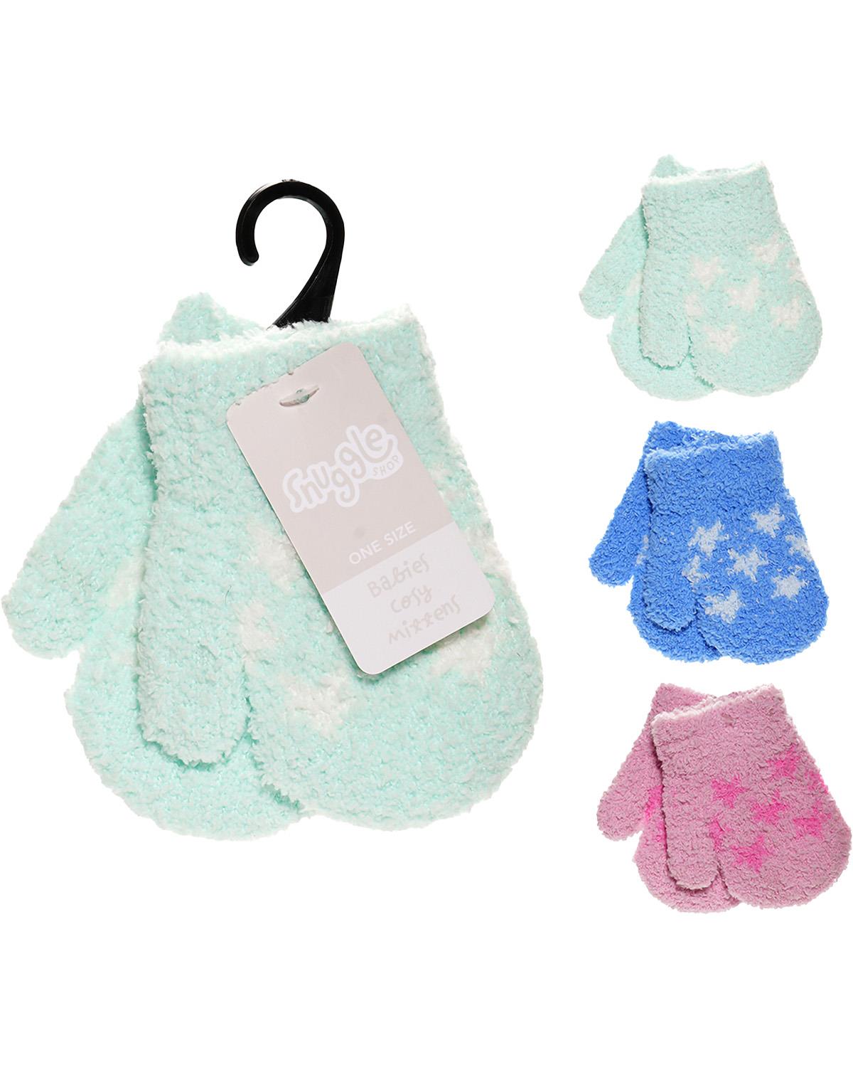 Snuggle Shop Babies Soft Touch Magic Mittens - 3 Pairs