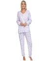 La Marquise Womens 'Floral Reflections' Long Sleeve Pyjamas
