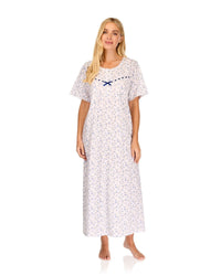 La Marquise Womens 'Velvet Rose' Short Sleeve Nightie