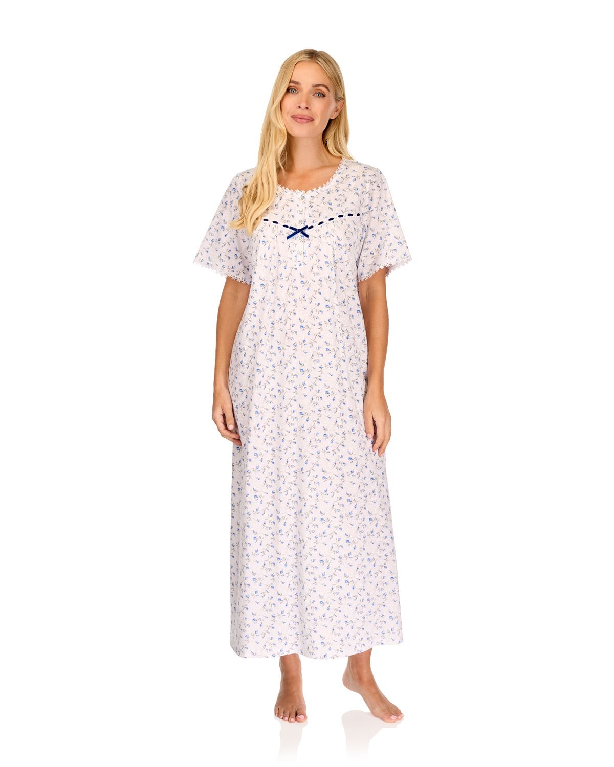 La Marquise Womens 'Velvet Rose' Short Sleeve Nightie