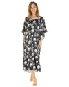 La Marquise Womans Silkyknit Floral Garden Kaftan