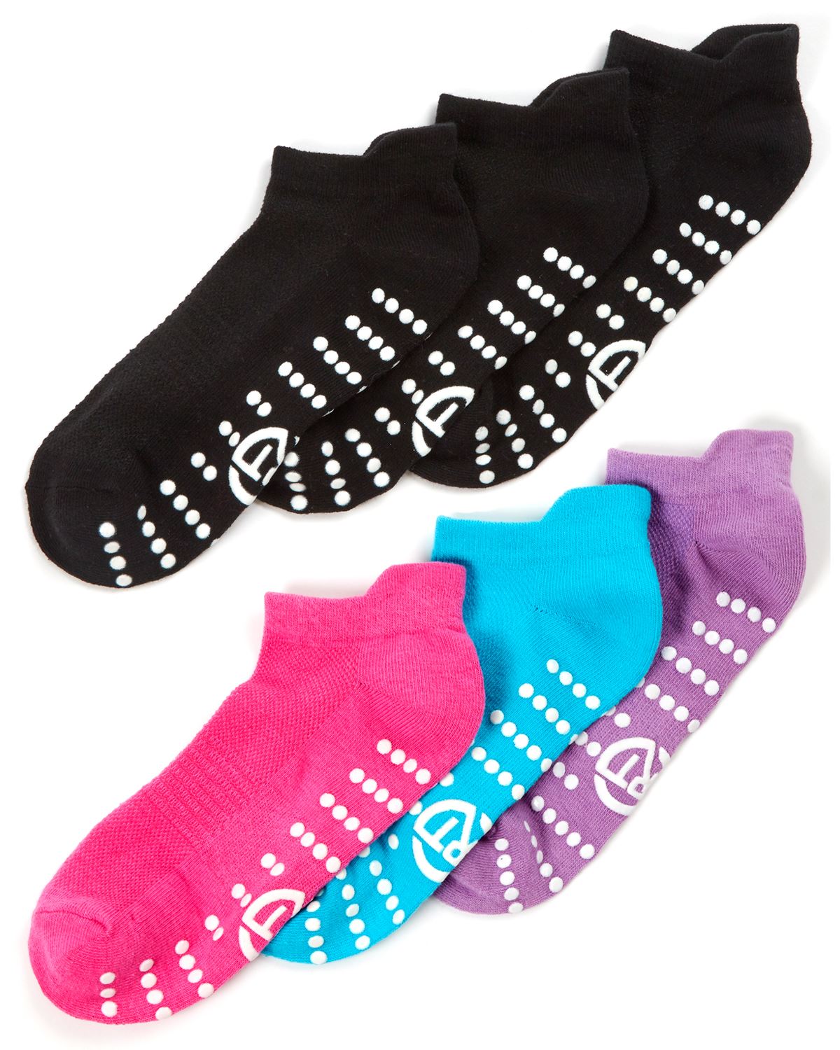 RedTag Womens 6 Pack Yoga Grip Socks
