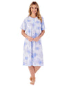 Slenderella Womens 42" Large Floral Short Sleeve Cotton Nightie