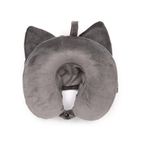 Hoodeazzz Adoramals Plush Memory Foam Travel Pillow & Hood