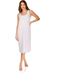 La Marquise Womens 'Vintage Blossoms' Sleeveless Nightie