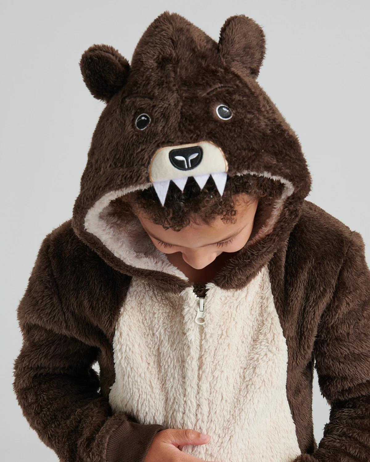 Boys Brown Bear Onesie – Slumber Hut1
