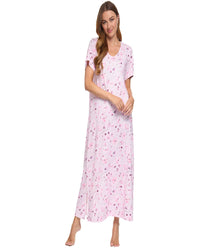 La Marquise Womens 'Floral Reflections' Short Sleeve Nightie