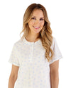 Slenderella Womens Leaf Print Jersey Pyjamas